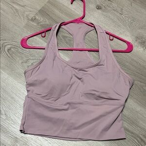 Lavender Racerback Sports Bra